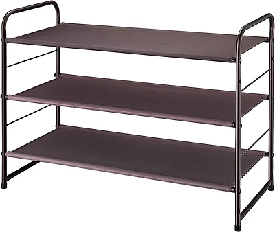 NEX™ Oumilen Bronze 3-Tier Stackable Shoe Rack