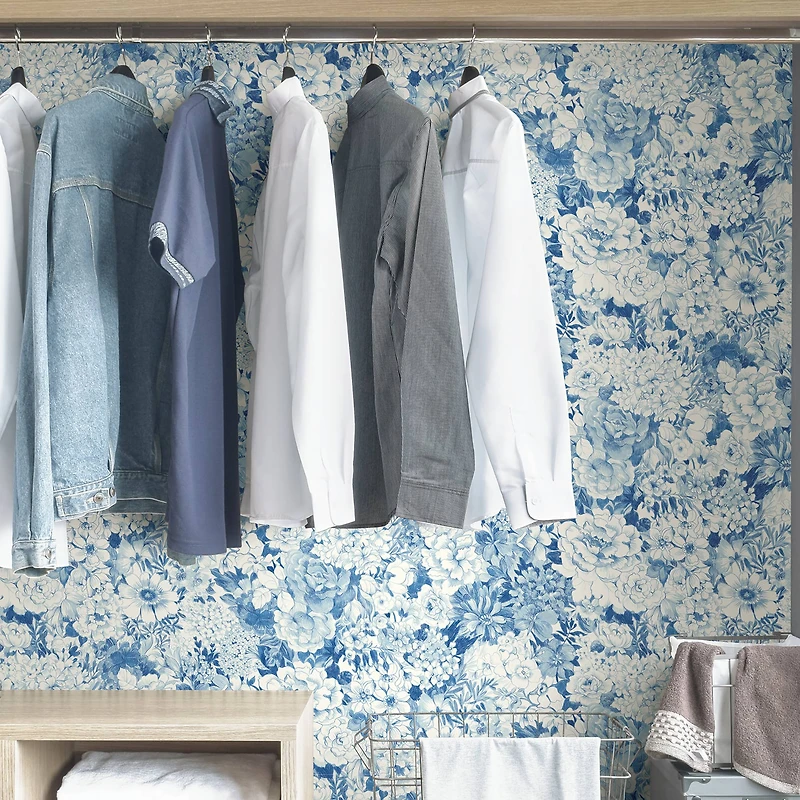 NuWallpaper Indigo Empress Garden Peel & Stick Wallpaper