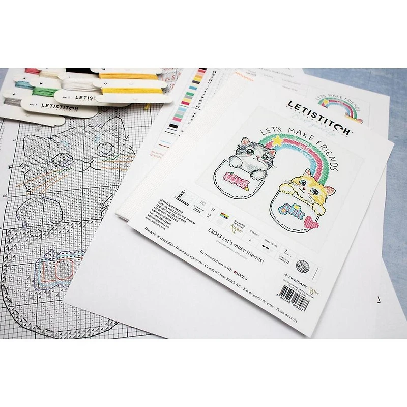 Letistitch Let's make friends! Counted Cross Stitch Kit
