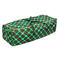 Honey Can Do 63'' Plaid Rolling Tree Storage Bag