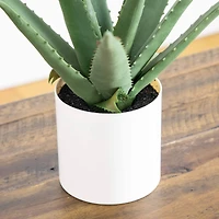 17.5in. Artificial Agave Plant