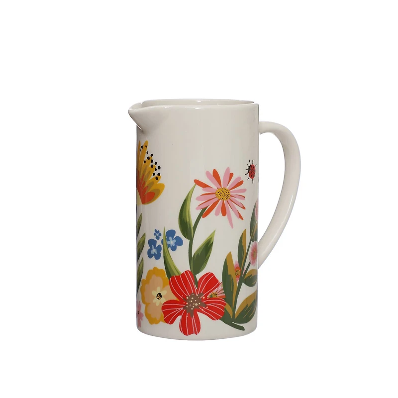 49oz. Floral Ceramic Pitcher by Ashland®