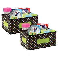 Teacher Created Resources® Chalkboard Brights Small Storage Bin, 2ct.