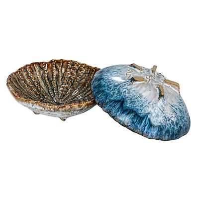 Hello Honey® 4.25" Multicolor Embossed Dots Stoneware Dish Set