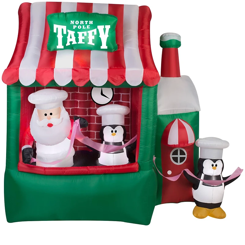 7f.t Airblown® Inflatable Christmas North Pole Taffy Stand