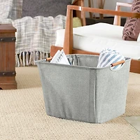 Household Essentials Storage Bin with Wood Handles