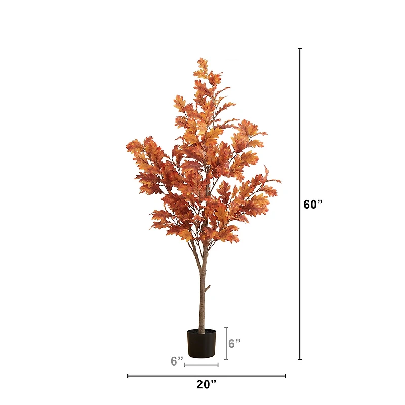 5ft. Autumn Oak Artificial Fall Tree