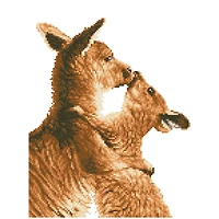 Diamond Dotz® Intermediate Kissing Kangas Diamond Facet Art Kit