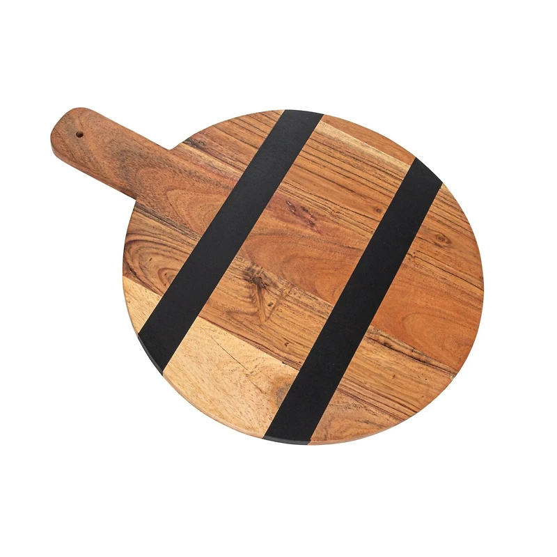 Hello Honey® 20" Round Mango Wood Cheese & Cutting Board with Handle