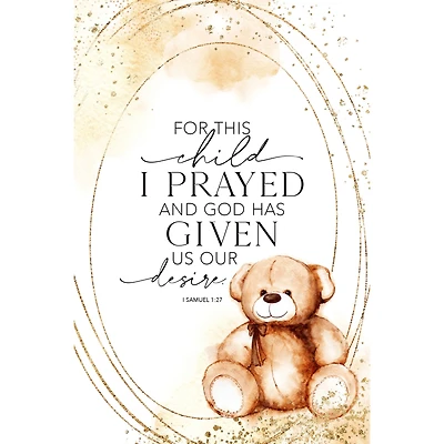 For This Child Plaque