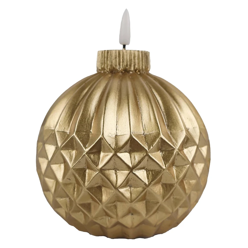 4.5" Ornament LED Wax Candle by Ashland