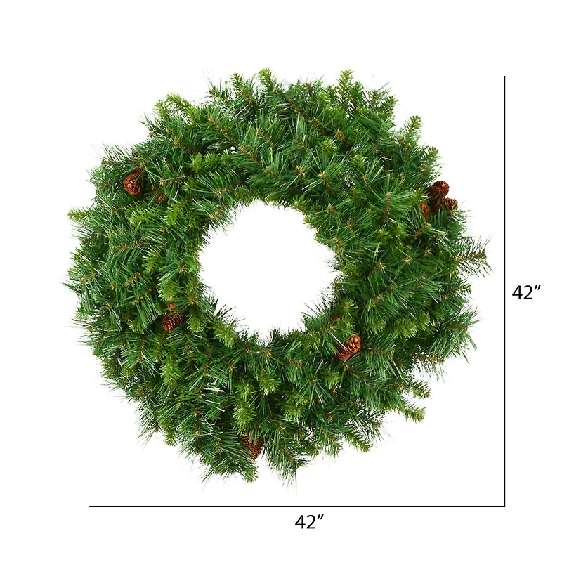 42" Cheyenne Pine Christmas Wreath