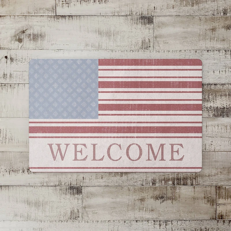 Welcome Flag Floor Mat