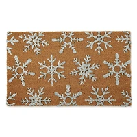 DII® Silver Snowflakes Glitter Doormat