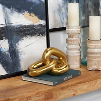 11" Ceramic 3-Link Chain Sculpture