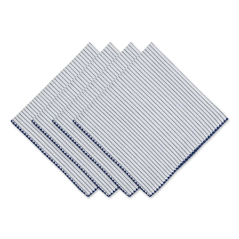 Chef Micro Stripe Embellished Napkin, 4ct.