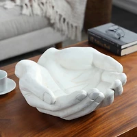 15" White Open Hands Sculpture