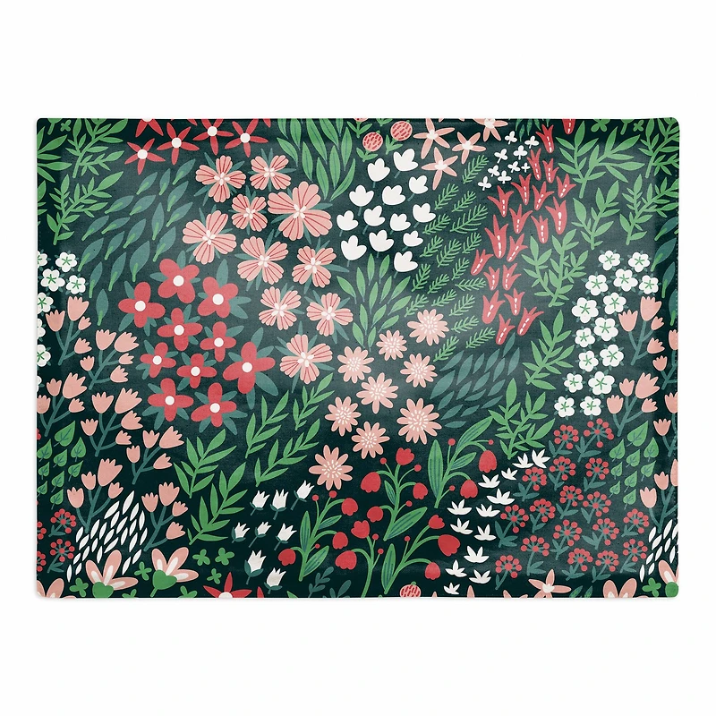 Floral Pattern 18" x 14" Cotton Twill Placemat