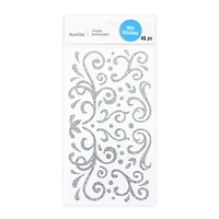 Silver Glitter Swirl Stickers by Recollections™