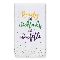 Cocktails & Confetti Mardi Gras Tea Towel Set