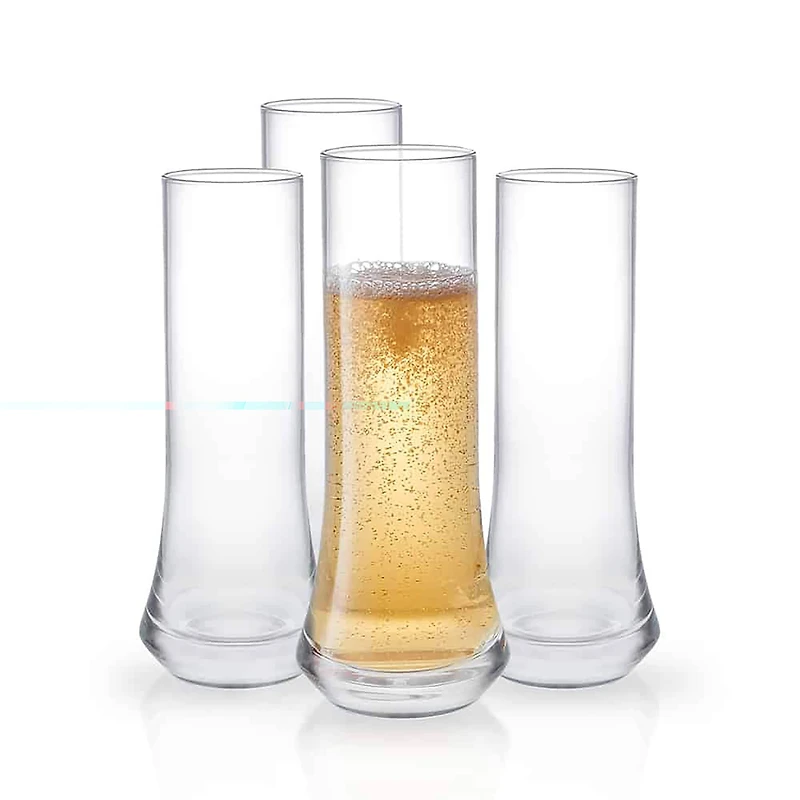 JoyJolt® Cosmos Crystal Champagne Glasses, 4ct.