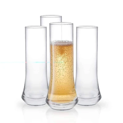 JoyJolt® Cosmos Crystal Champagne Glasses, 4ct.