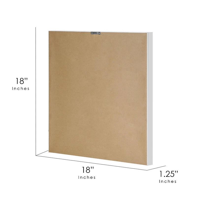 American Art Decor Frozen in Flight Paper & Linen Shadowbox Art  - 18" x 18"