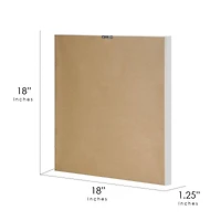 American Art Decor Frozen in Flight Paper & Linen Shadowbox Art  - 18" x 18"