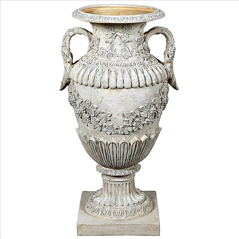 Design Toscano 37" Wine Harvest Oviform Architectural Garden Urn
