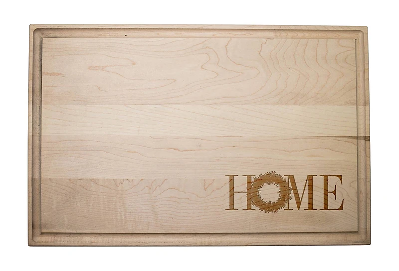 17" Home Wreath Maple Cutting Board