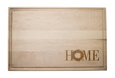 17" Home Wreath Maple Cutting Board
