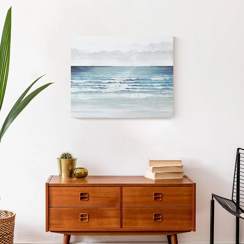 Painted Waves Canvas Wall Art