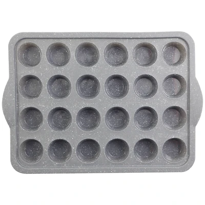 24-Cavity Metal Reinforced Silicone Mini Muffin Pan by Celebrate It™