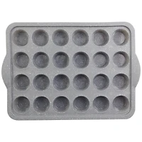 24-Cavity Metal Reinforced Silicone Mini Muffin Pan by Celebrate It™
