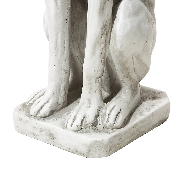 Glitzhome® 32" Sitting Dog Garden Statue