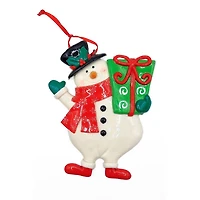 Wizardi 5" Gloss Gingerbread Snowman Christmas Ornament