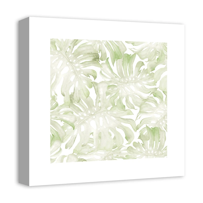 Simple Monstera Canvas Wall Art