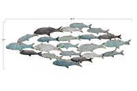 Hello Honey® 39.5" Metal School of Fish Wall Décor