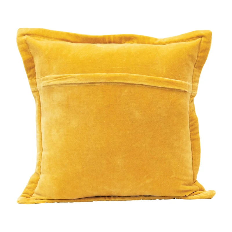 Hello Honey® Mustard Dragonfly Cotton Velvet Pillow