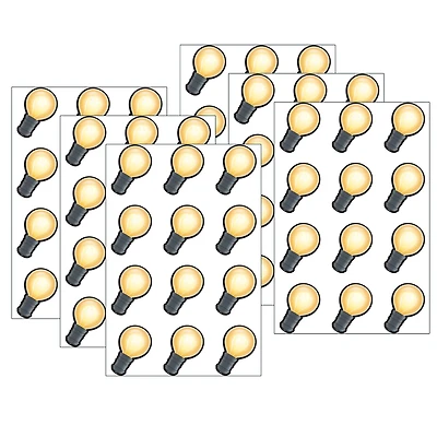 Teacher Created Resources Mini White Light Bulbs Accents, 6 Packs of 36