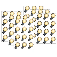 Teacher Created Resources Mini White Light Bulbs Accents, 6 Packs of 36