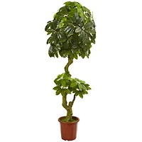 6ft. Potted UV Resistant Umbrella Artificial Tree