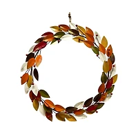 15.75" Fall Metal Leaves Wreath by Ashland®