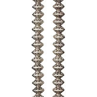 12 Pack: Antiqued Sterling Silver Plated Rondelle Beads, 8mm by Bead Landing™