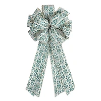 21" Green Damask Tree Bow by Celebrate It®