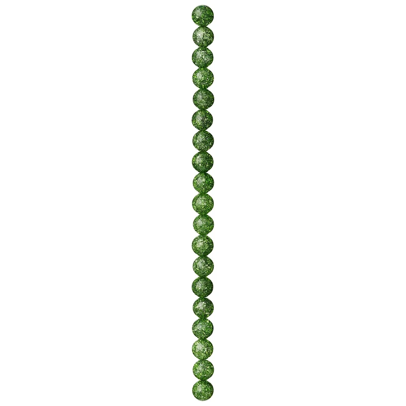 12 Packs: 19 ct. (228 total) Green Crackled Quartz Round Beads, 10mm by Bead Landing™