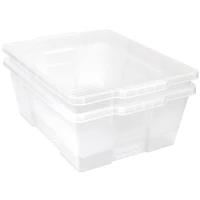 Quantum Storage Systems® 21" x 15.875" x 7.75" Clear Latch Container