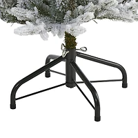 4ft. Pre-Lit Flocked Fraser Fir Artificial Christmas Tree with Warm White LED Lights