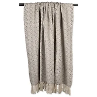 DII® Gray Diamond Stitch Throw