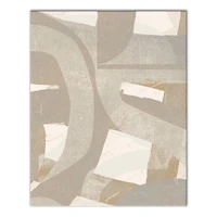 Abstract Layered Shapes Canvas Wall Art